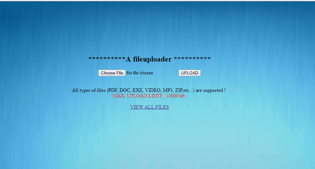 GitHub - anirbandutta9/FILE_UPLOADER: A file uploader coded in PHP/MYSQL