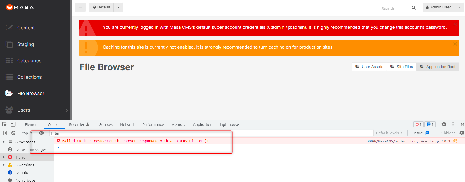 File Manager does not work · Issue #86 · MasaCMS/MasaCMS · GitHub