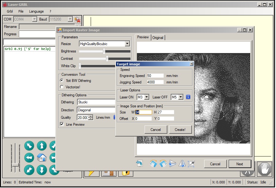 Viewing code generated. · Issue #80 · arkypita/LaserGRBL · GitHub