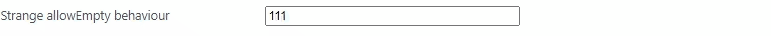 strange blank behaviour