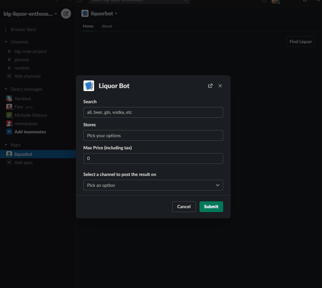 GitHub - RcrossF/BCLiquorBot: Serverless app that integrates to with ...