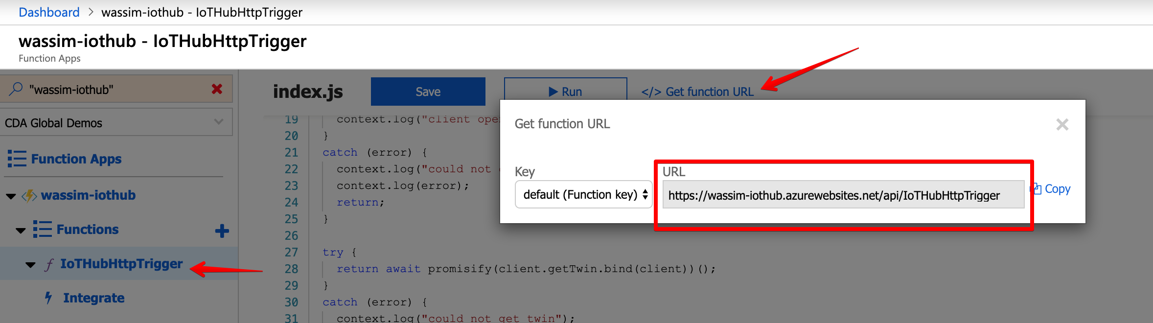 Image - Récupértion de l'URL de la fonction
