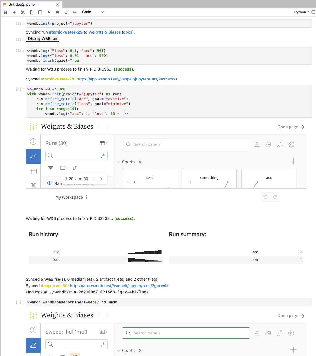 [WB-6858] Support for embedding runs, sweeps, and reports with new ...