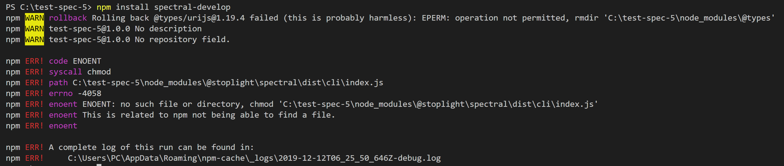 Help install local package · Issue 851 · stoplightio/spectral · GitHub