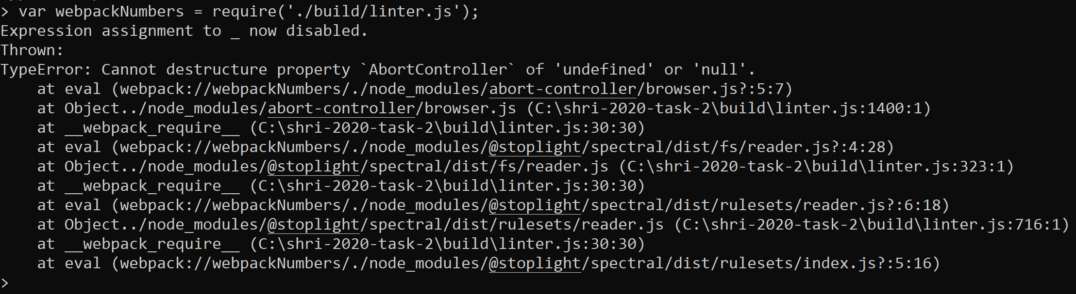 Help install local package issue 851 stoplightio spectral github