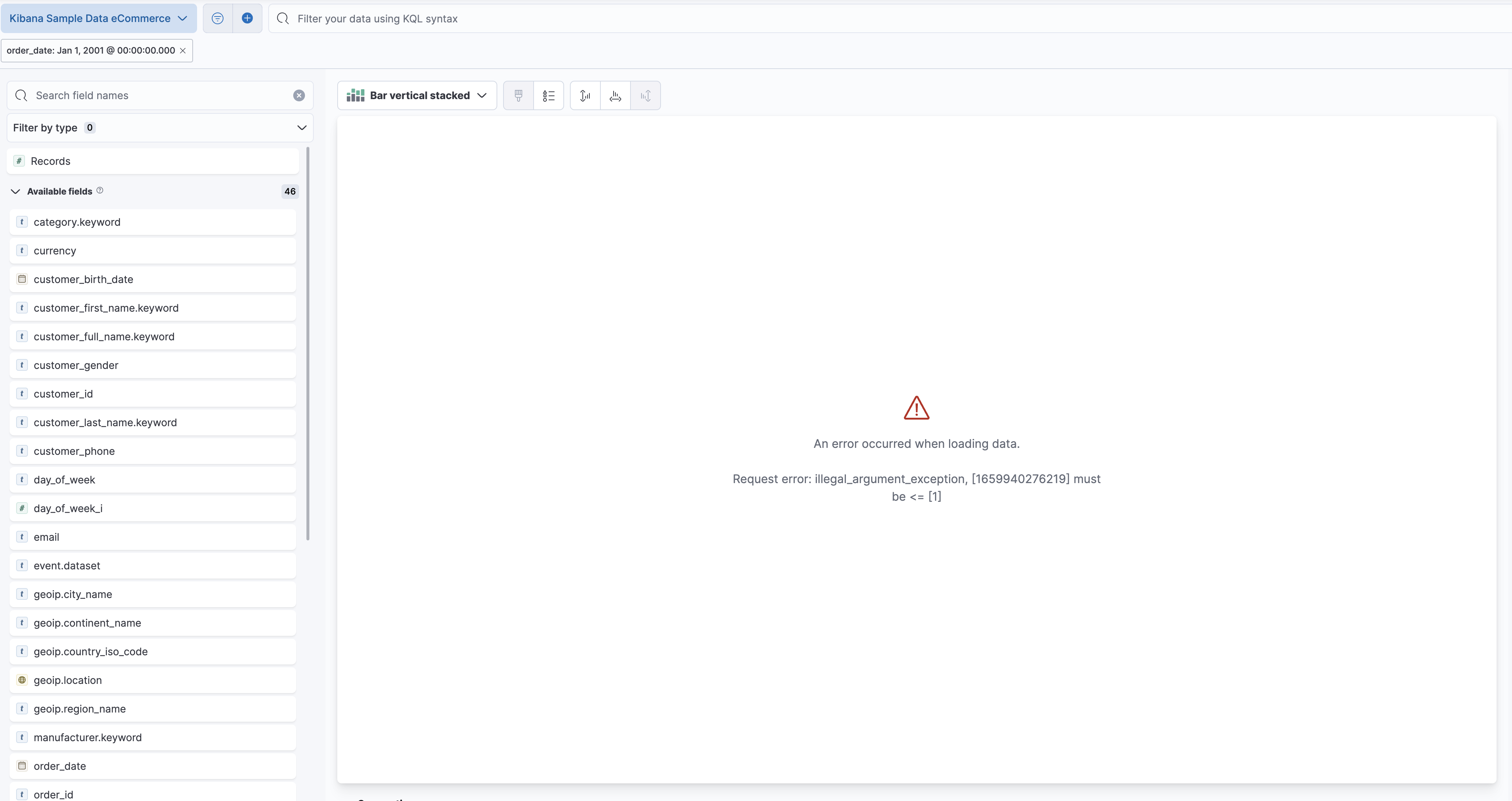 Cannot read properties of undefined (reading 'time_buckets')error