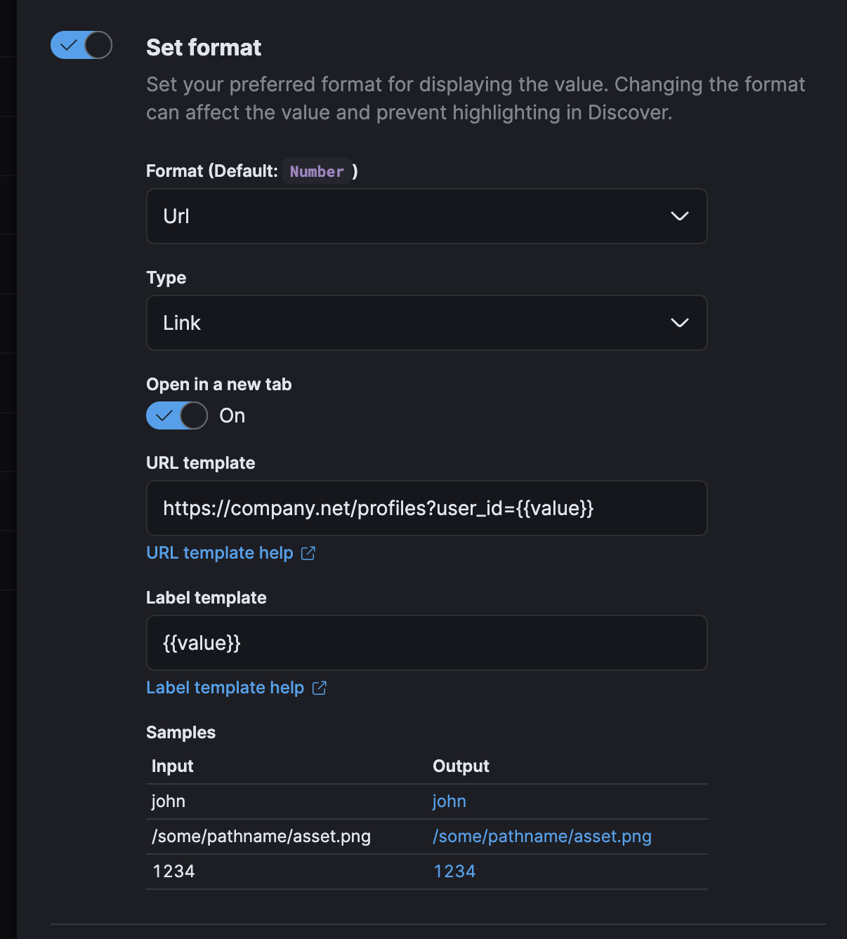 [Url field formatter] The url template doesn't work as expected · Issue 152542 · elastic/kibana