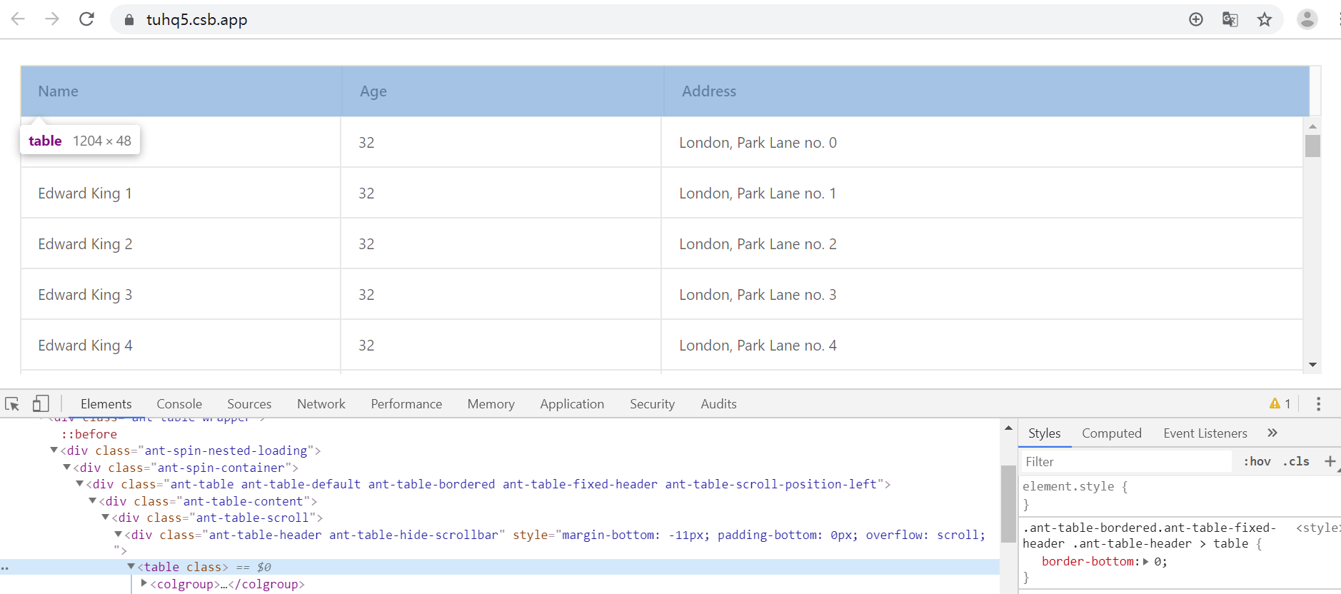 Table border error in chrome of Win10 · Issue #18068 · ant-design/ant ...