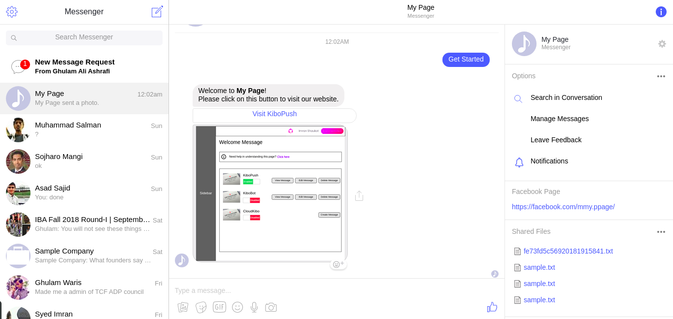 Welcome Message Module Logic to create welcome message · Issue #1672 · Cloudkibo/KiboPush · GitHub