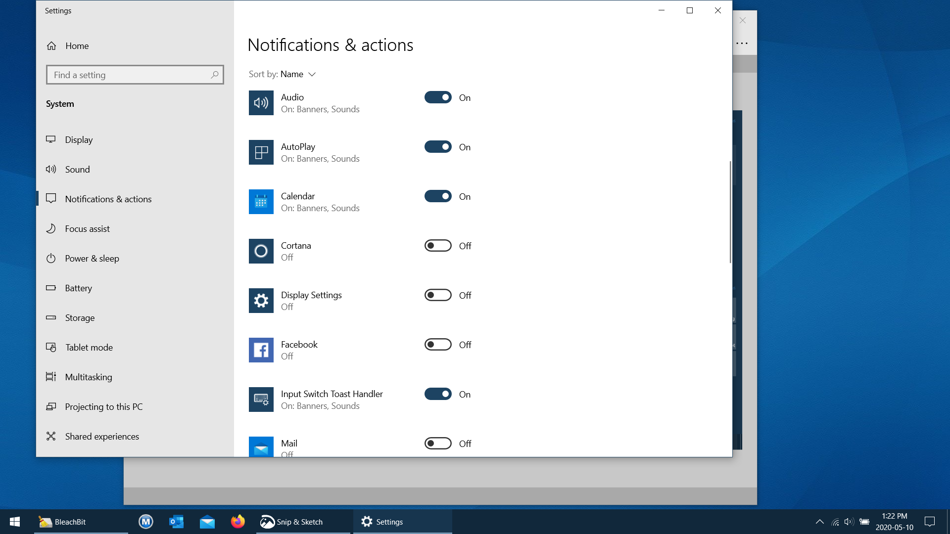 Notifications posted against settings · Issue 917 · bleachbit