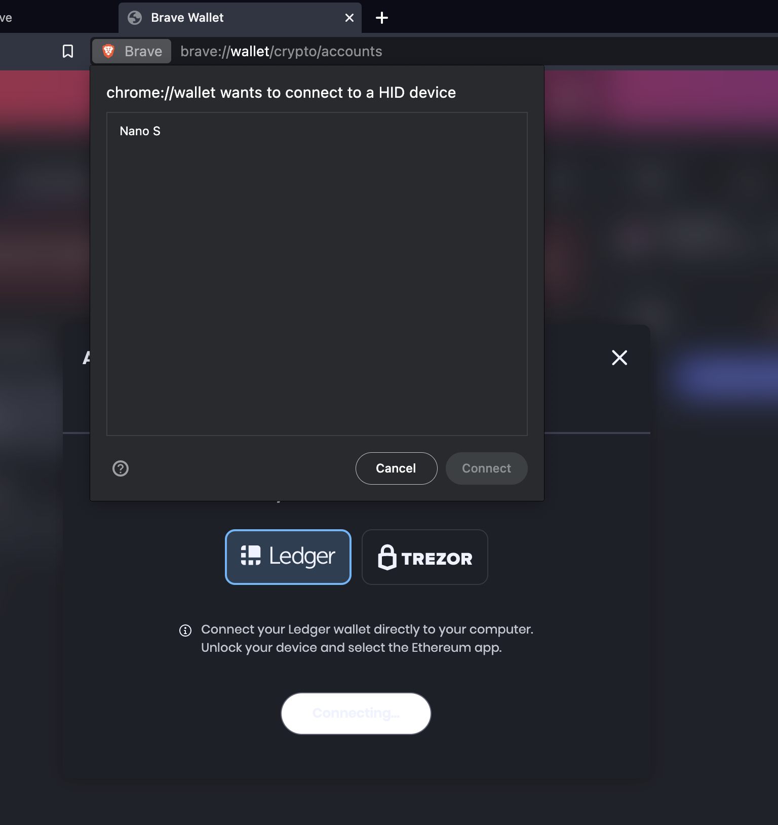 Button Text not visible on h/w wallet screen in dark mode · Issue ...