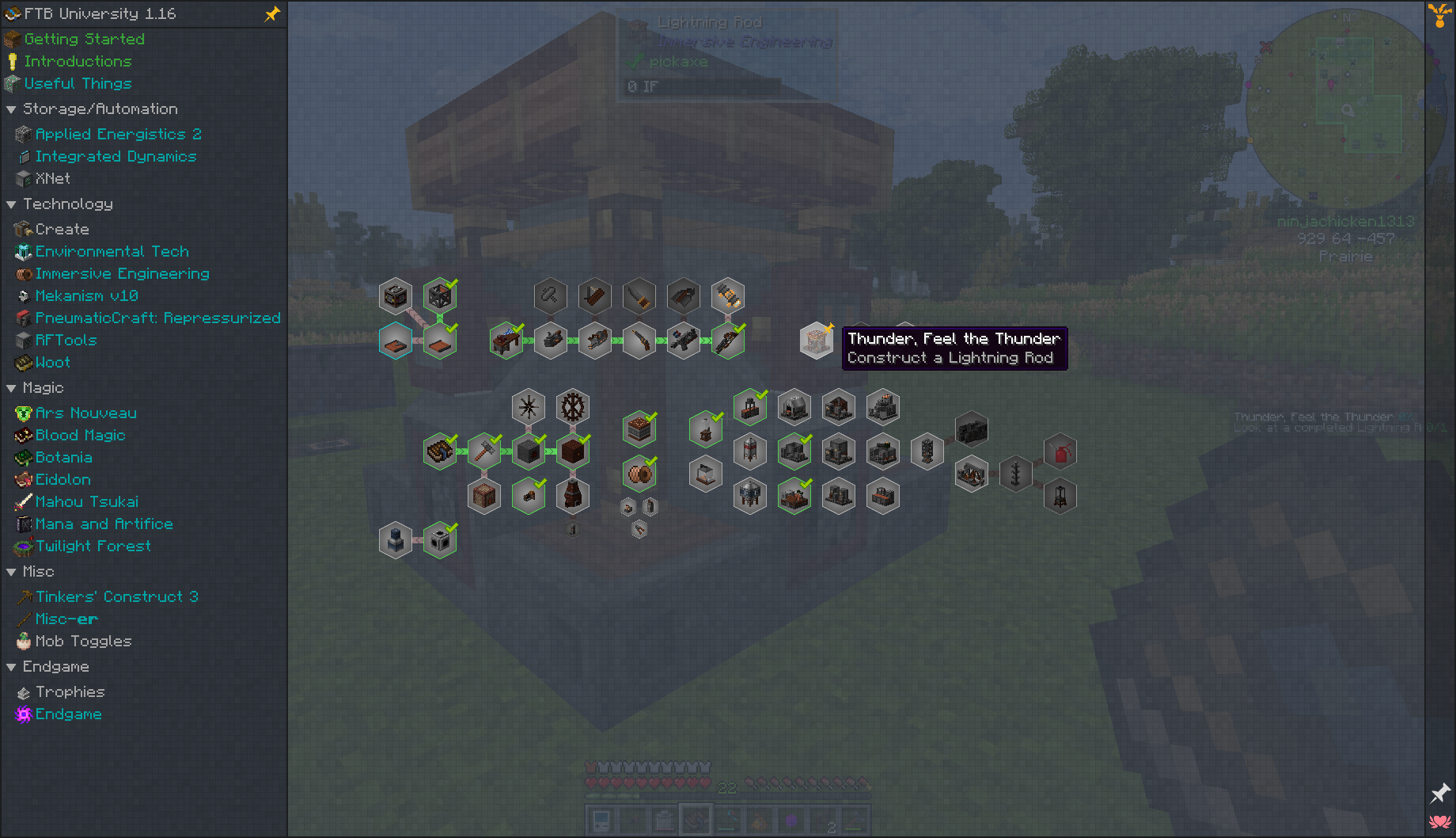 [Bug] Observation tasks for Immersive Engineering's Lightning Rod and