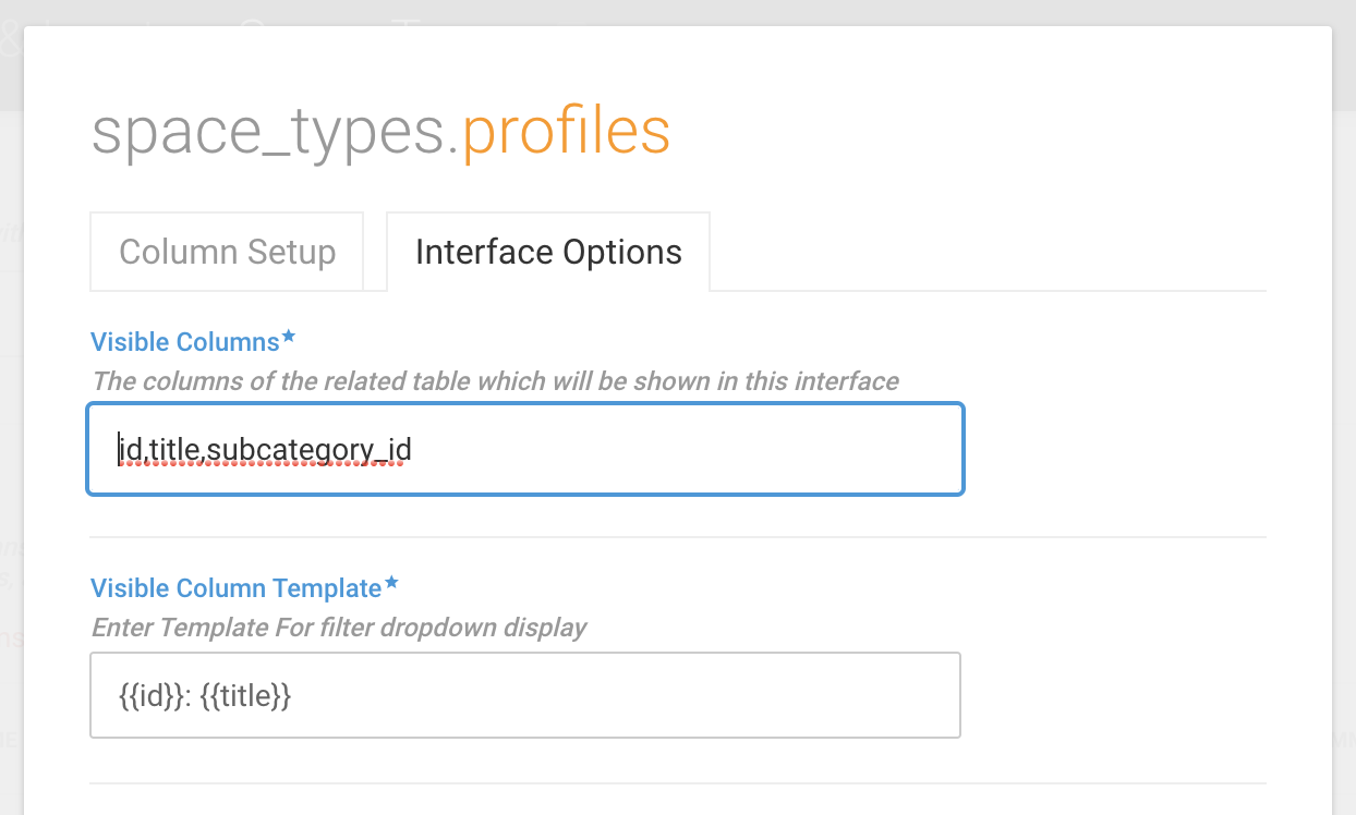 When selecting an item for M2M type that has reference to another table ...