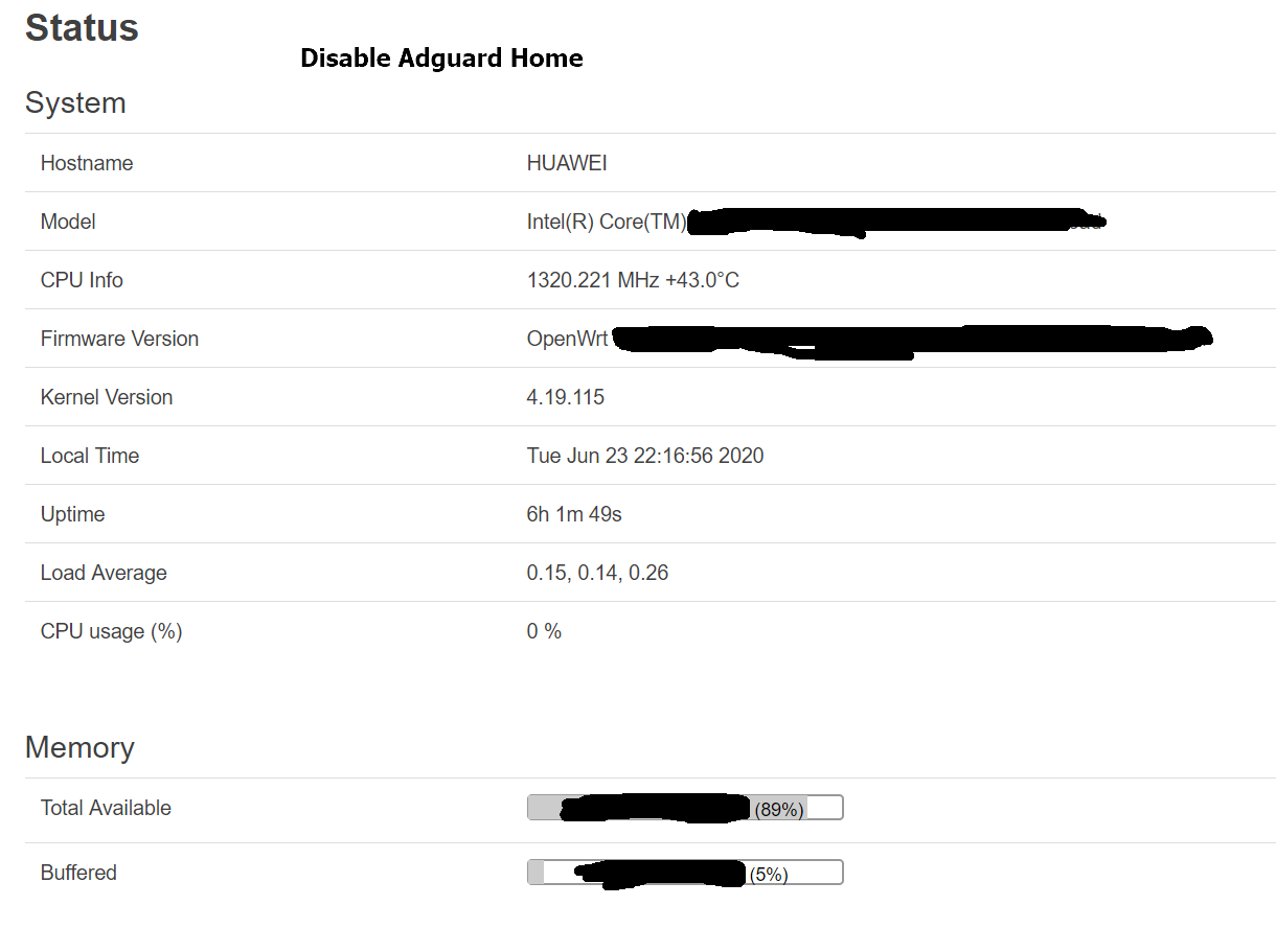 used problem with memory · Issue #1780 · AdguardTeam/AdGuardHome · GitHub