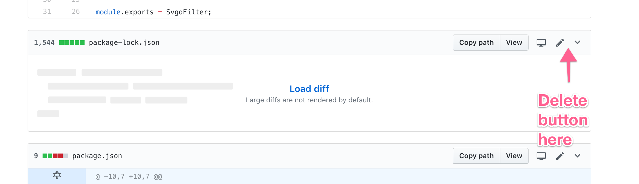 Add delete button to files in a PR · Issue #1127 · refined-github ...