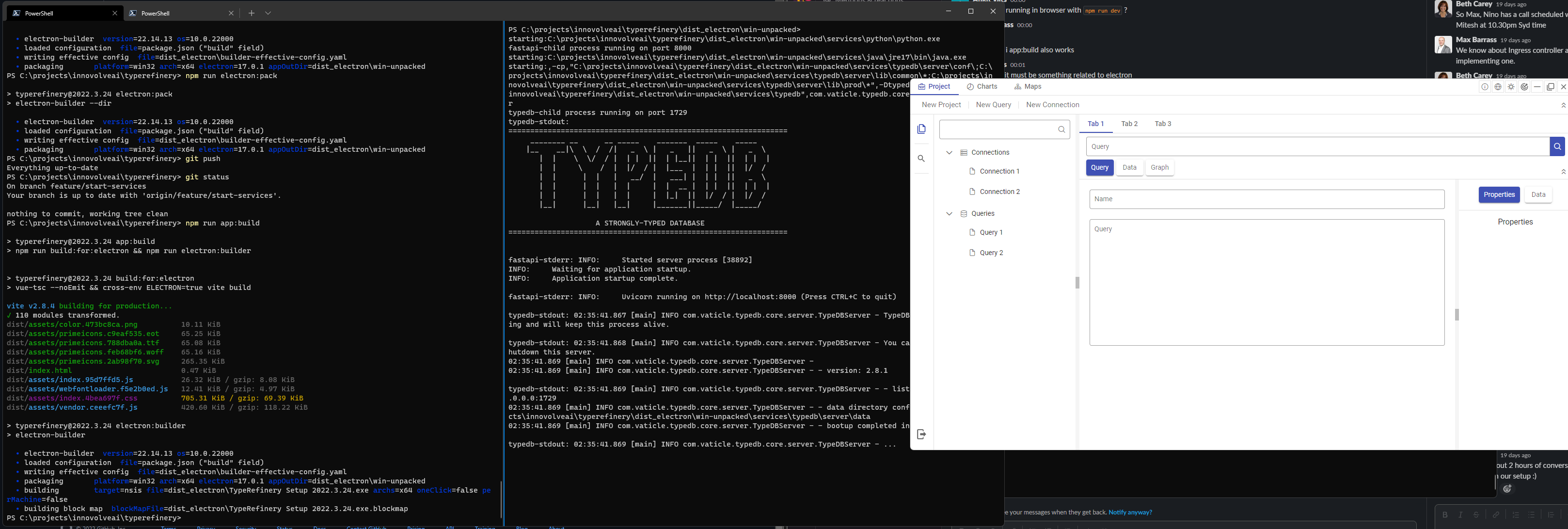 Add embeded fast api and typedb services for windows. by wildone · Pull ...
