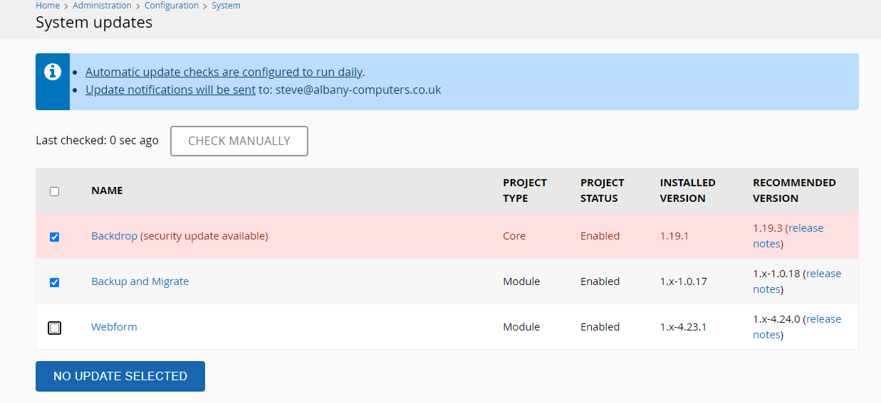 [UX] System Updates - incorrect button label when an update has been ...