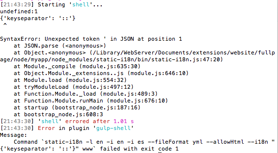SyntaxError: Unexpected token ' in JSON · Issue #93 · sun-zheng-an/gulp ...