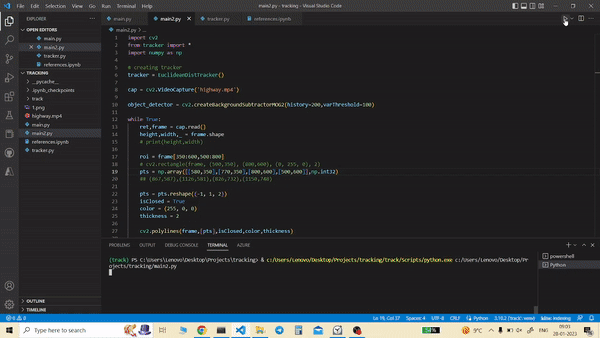 GitHub - varun003/vehicle-speed-calculation