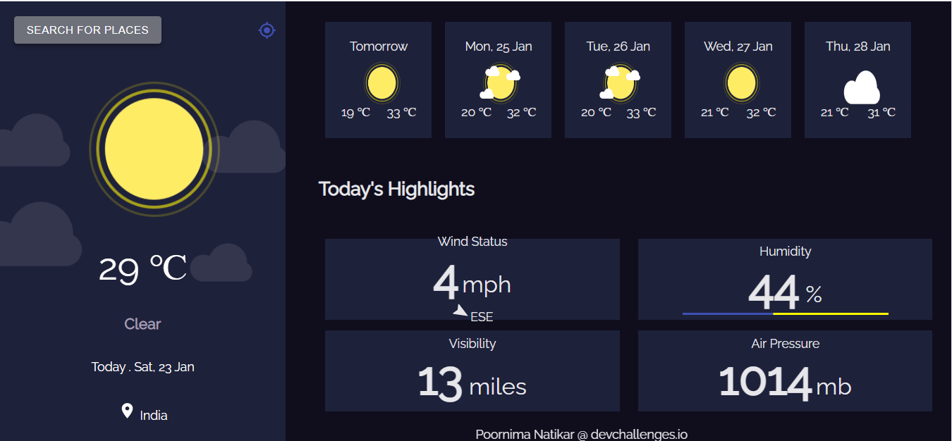 GitHub - poornimanatikar/weatherapp