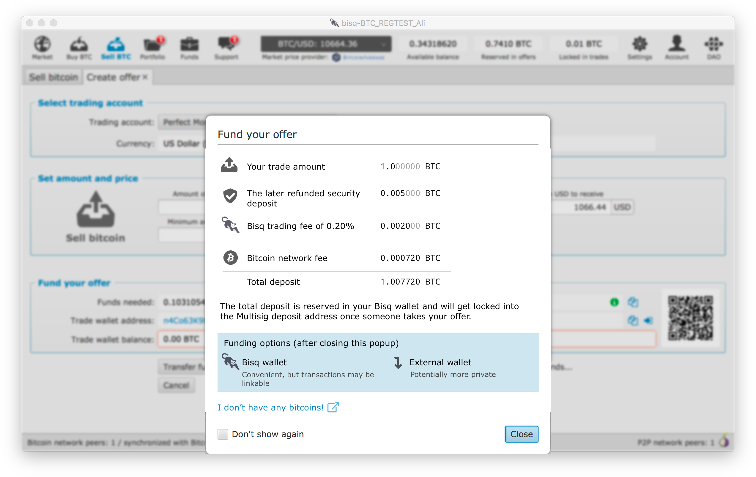 fund offer popup