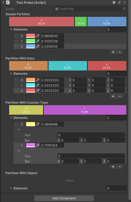 GitHub - lemoissonneur/Partitions: Allocate parts of a float range to ...