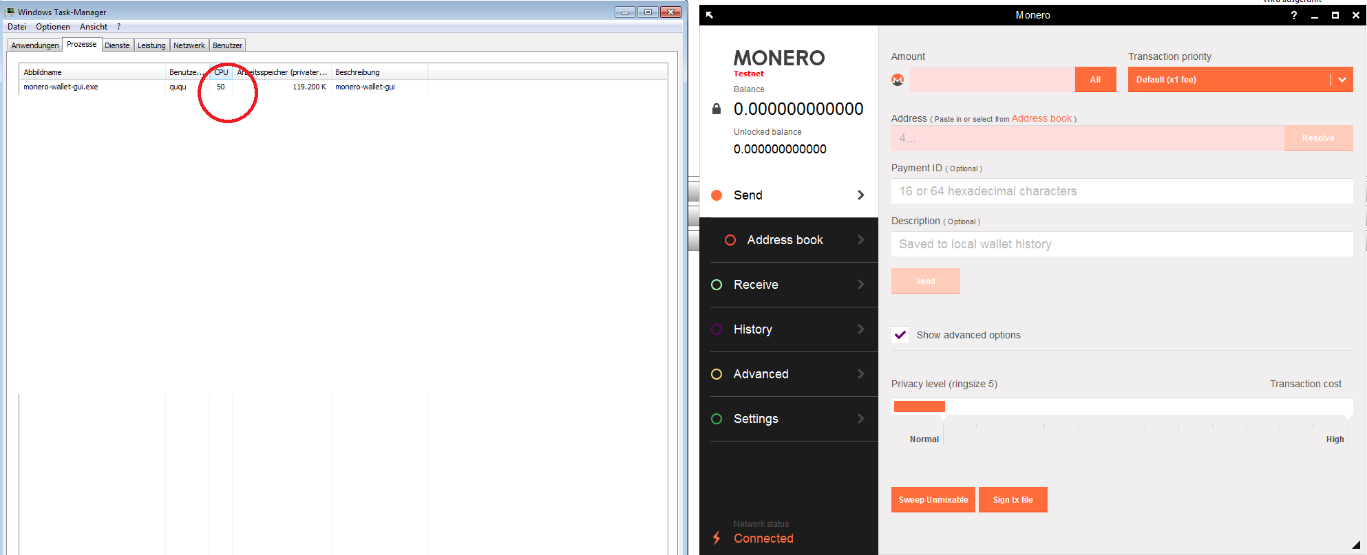 Excessive CPU and GPU usage on Monero-gui [Win64] · Issue #935 · monero -project/monero-gui