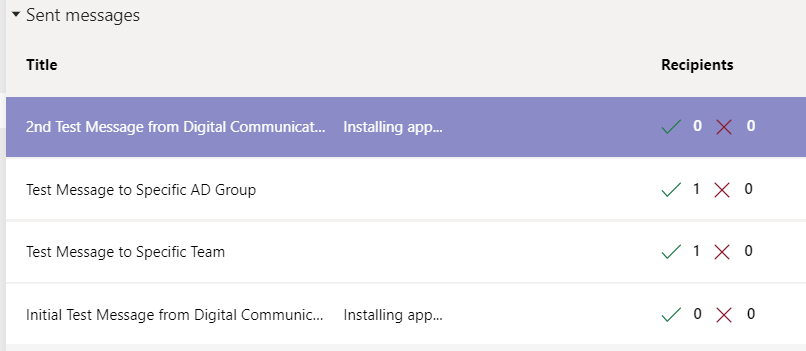Company Communicator - Message is stuck on installing app · Issue #502 ...