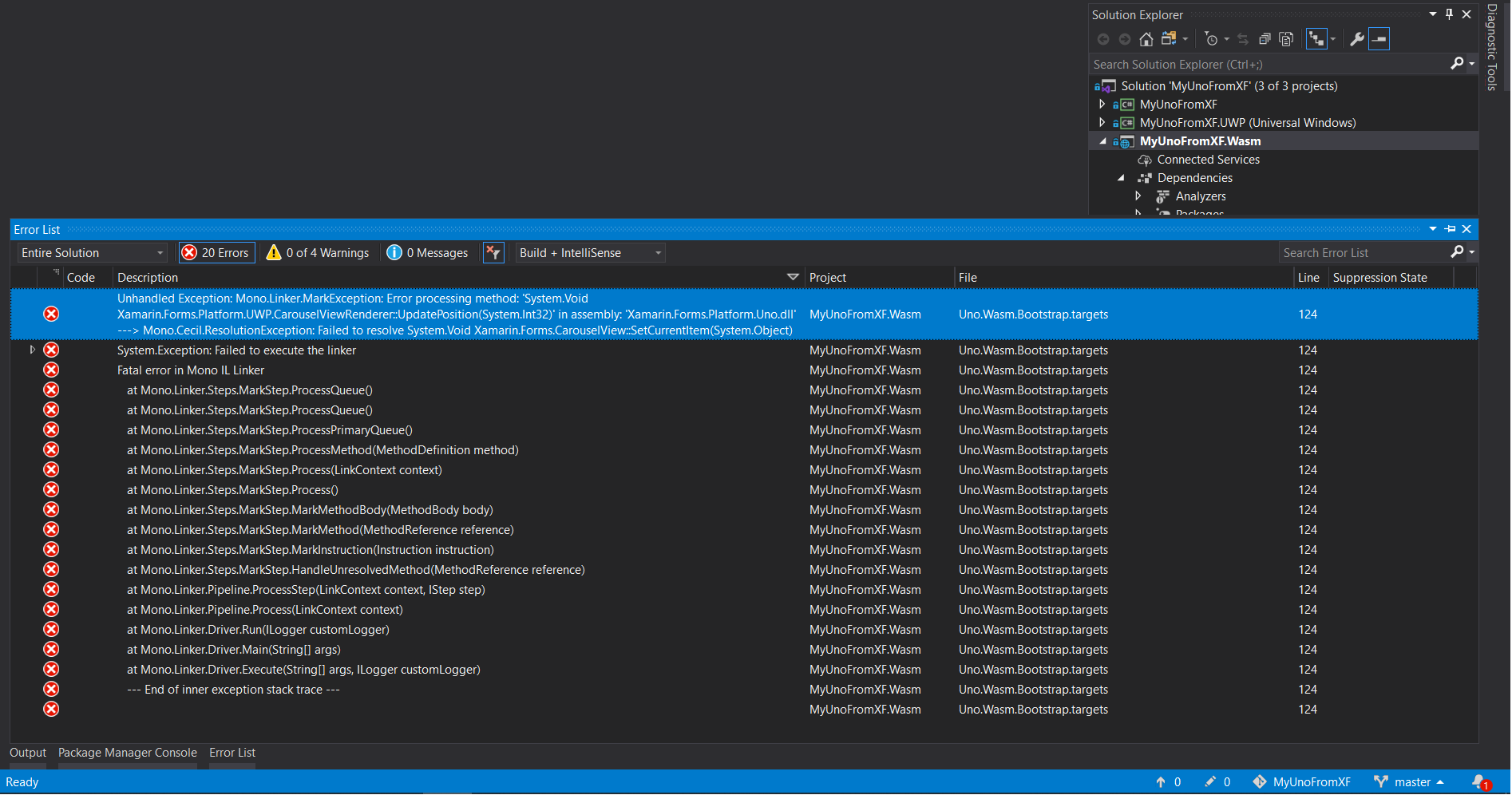 [wasmxfhead] Unable to build the generated wasm project · Issue #3430 ...