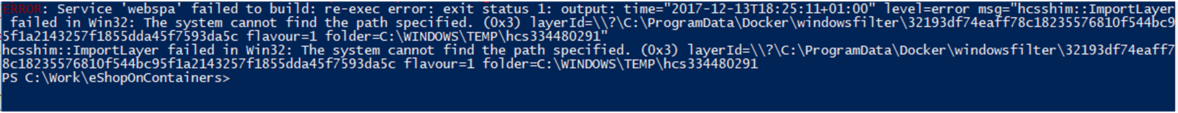 Issues when building WINDOWS CONTAINERS with Docker MULTI-STAGE · Issue ...