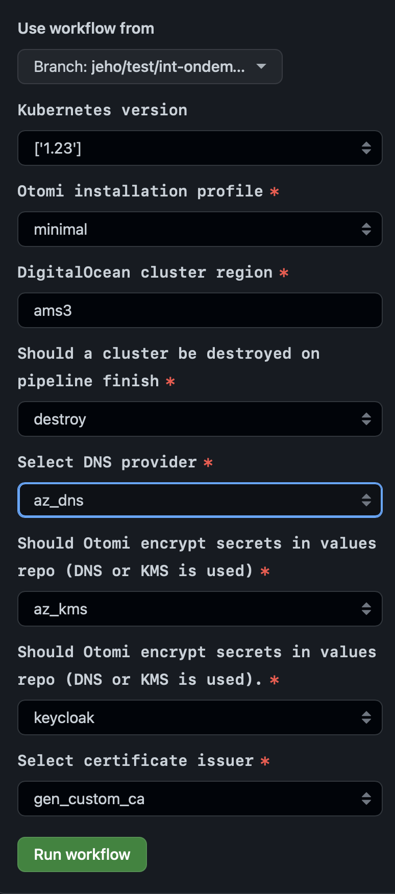 Test Integration Tests And Tests On Demand With Optional Settings For test-integration-tests-and-tests-on-demand-with-optional-settings-for