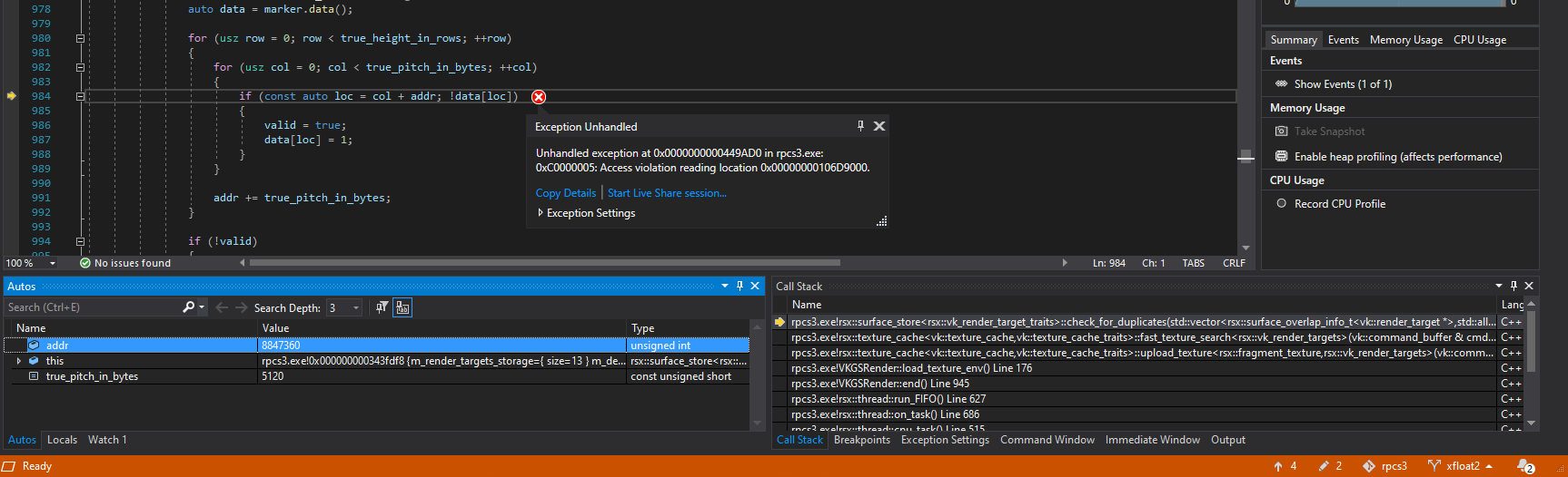 Regression: GT6 Force closes after #9772 · Issue #10079 · RPCS3/rpcs3 ...