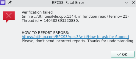Launching anything on Linux is broken · Issue #11446 · RPCS3/rpcs3 · GitHub
