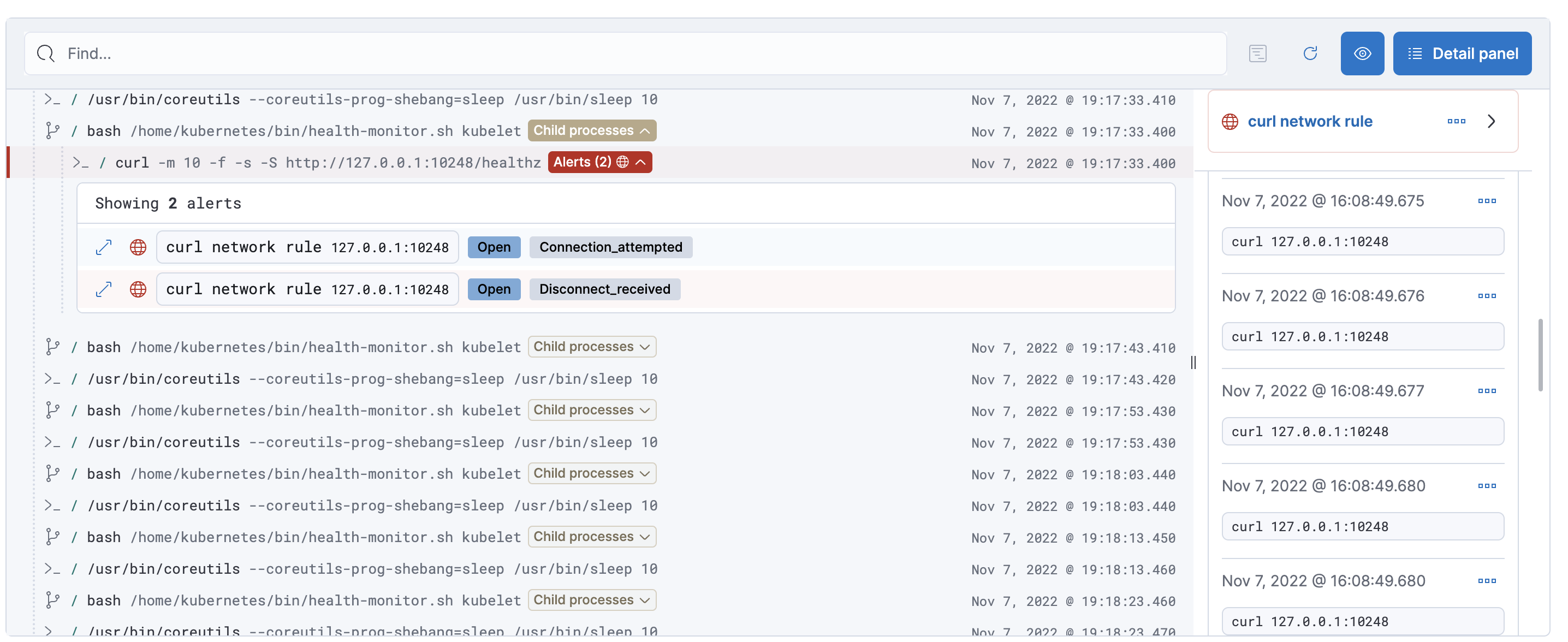 [Session View] Style Network and File Alerts · Issue #144817 · elastic ...