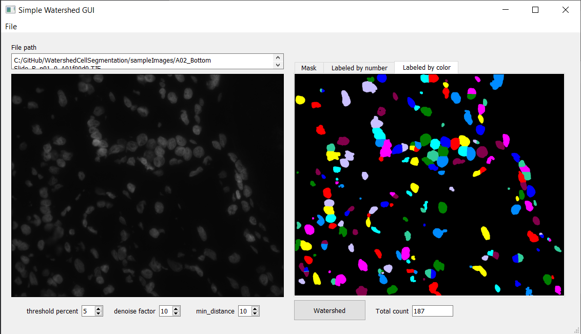 GitHub - alborzfeizi/WatershedCellSegmentation