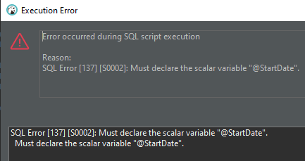 Cannot find declared variable inside WITH statement · dbeaver ...
