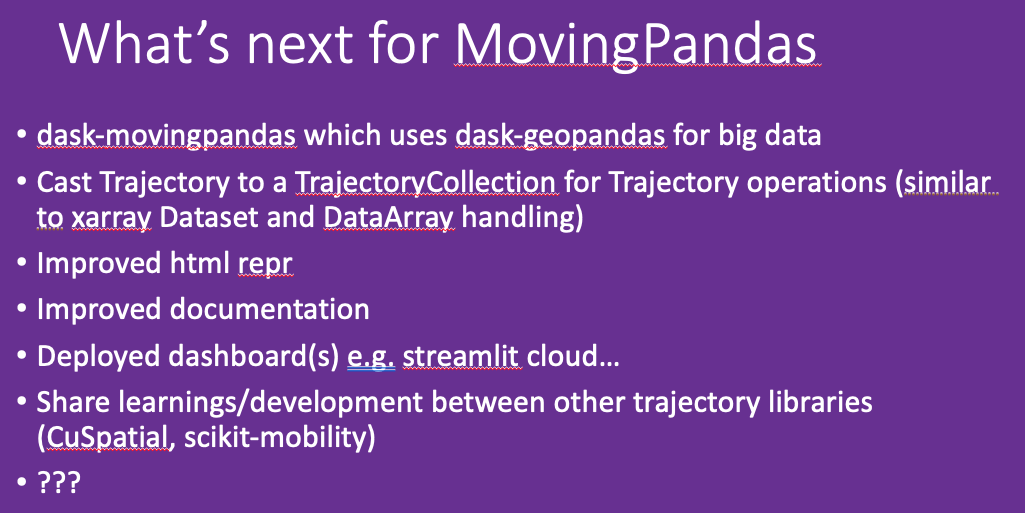 Vision for MovingPandas 1.0 · movingpandas movingpandas · Discussion ...