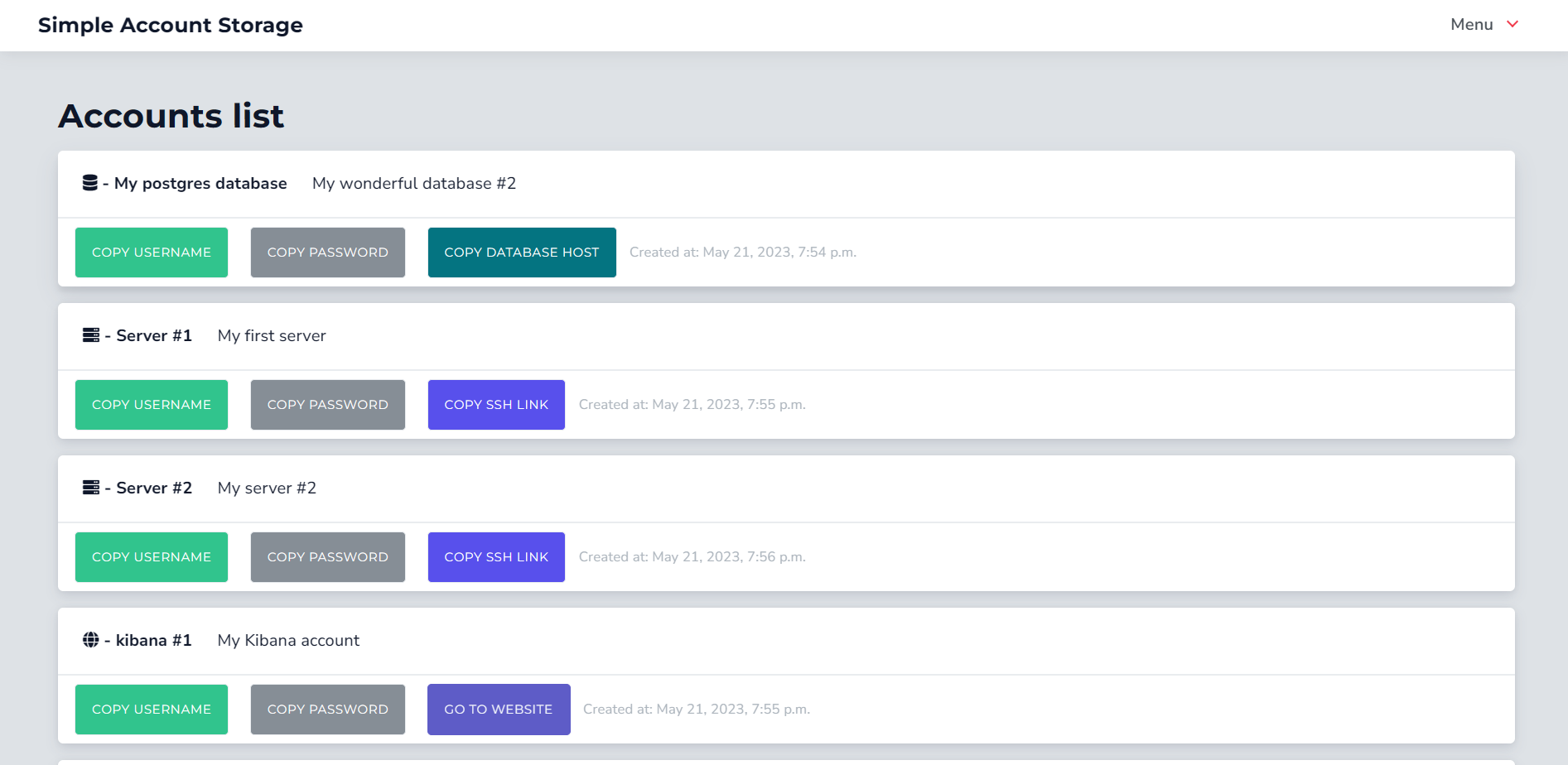 GitHub lorenzocampanile/simpleaccountstorage A simple, web based