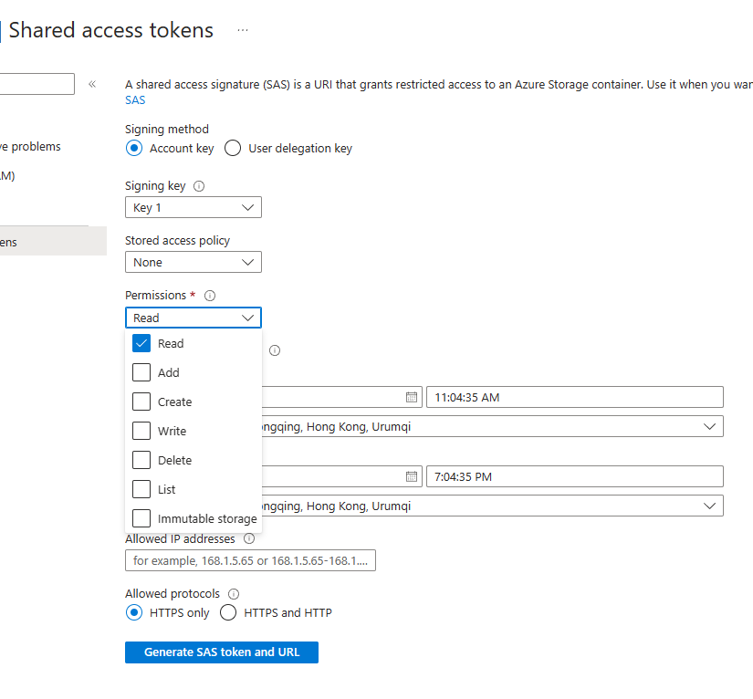 `az storage container generatesas` creates incorrectly urlencoded