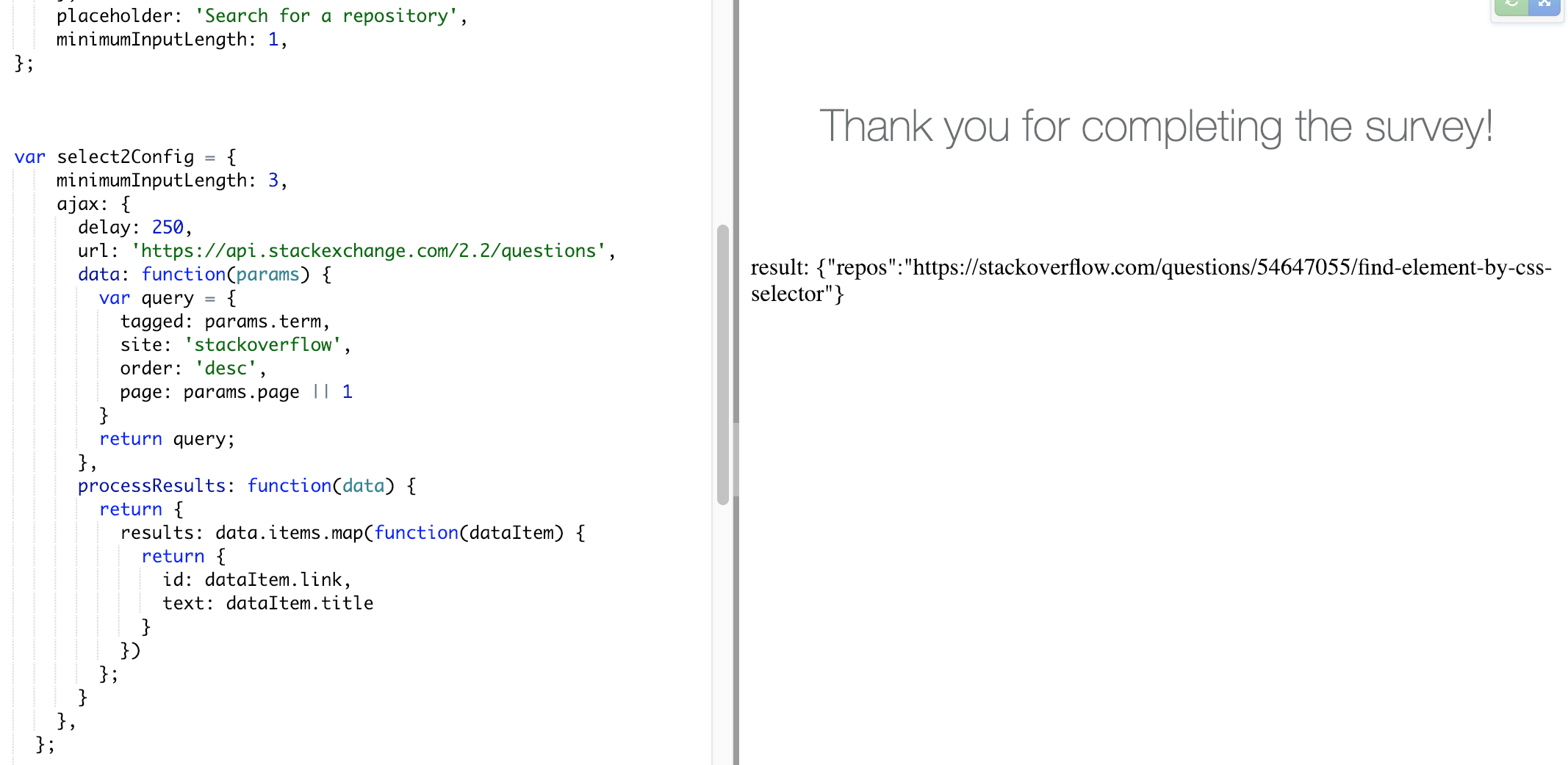 Add select2 api widget · Issue #107 · surveyjs/custom-widgets · GitHub