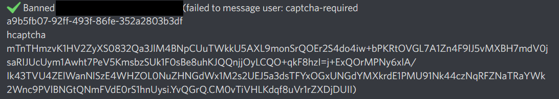Bots are getting CAPTCHA'd for sending the first message in a DM ...