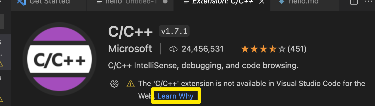 Improve 'Learn why' link for an extension that cannot be installed in ...