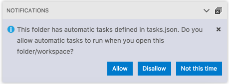 Run task notification tweaks · Issue #64427 · microsoft/vscode · GitHub