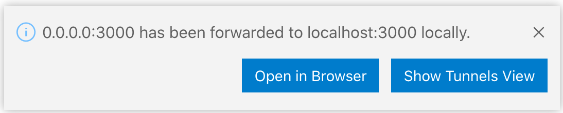 Forwards ports section not revealed when remote explorer is showing ...
