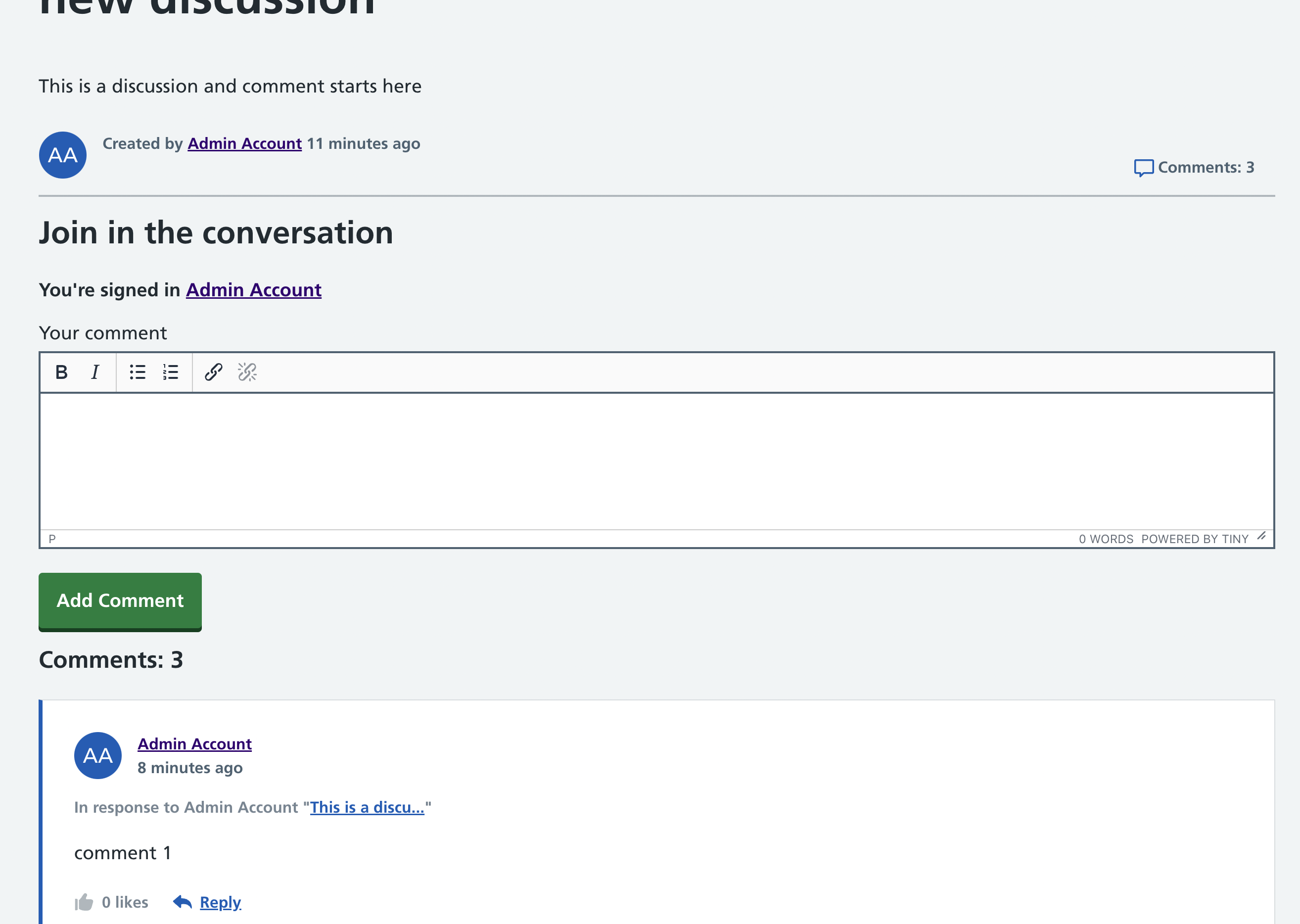 'Add comment' CTA at top of page · Issue #352 · nhsengland/futurenhs ...