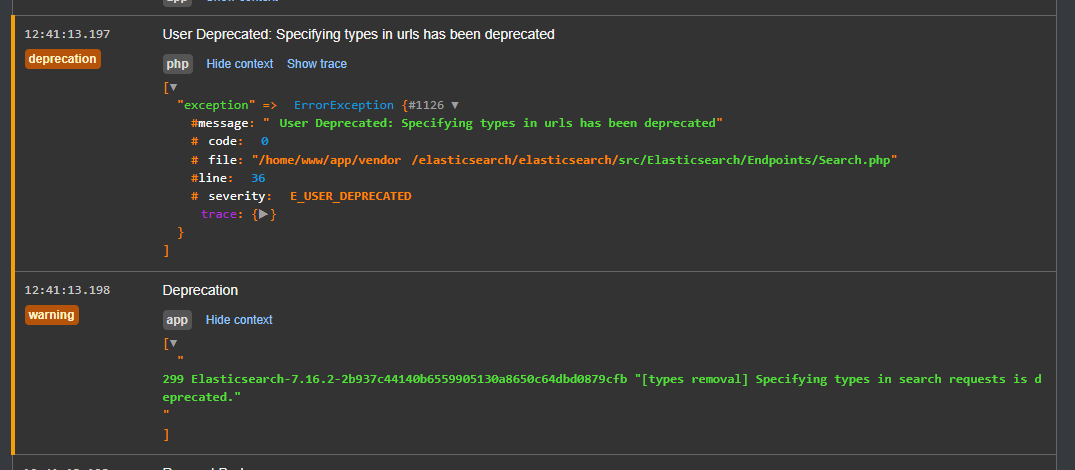 [ES] deprecated document type · Issue #4628 · api-platform/core · GitHub