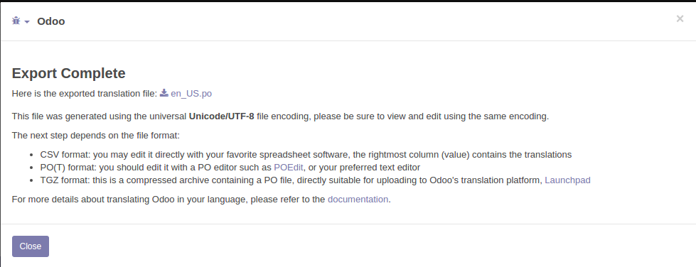 [master] Error when export translation · Issue #17834 · odoo/odoo · GitHub