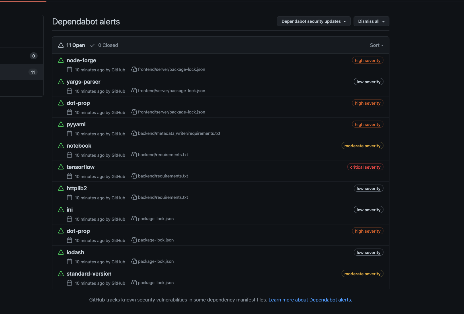 Enable Dependabot for security updates · Issue #4892 · kubeflow ...