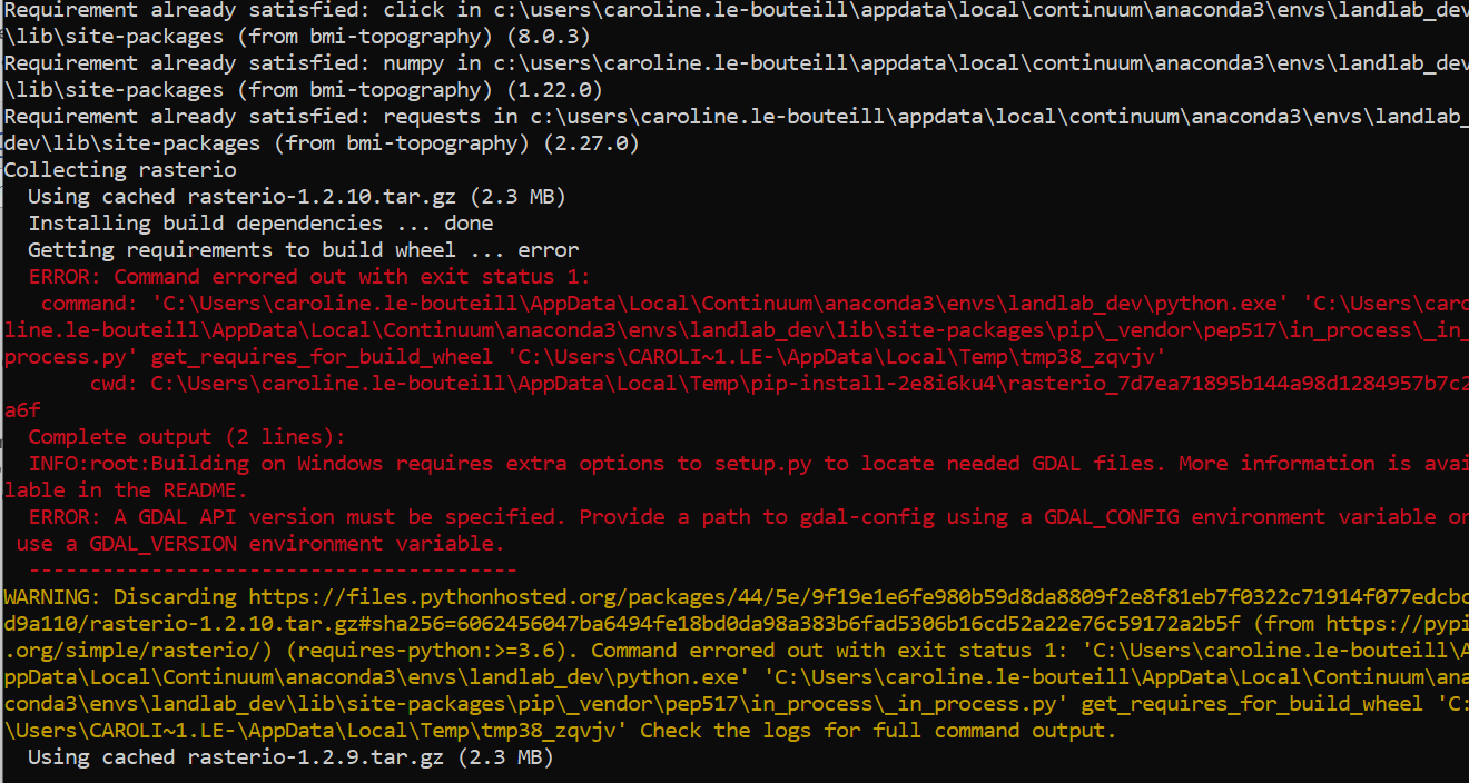 Failures on updating landlab-dev · Issue #1378 · landlab/landlab · GitHub