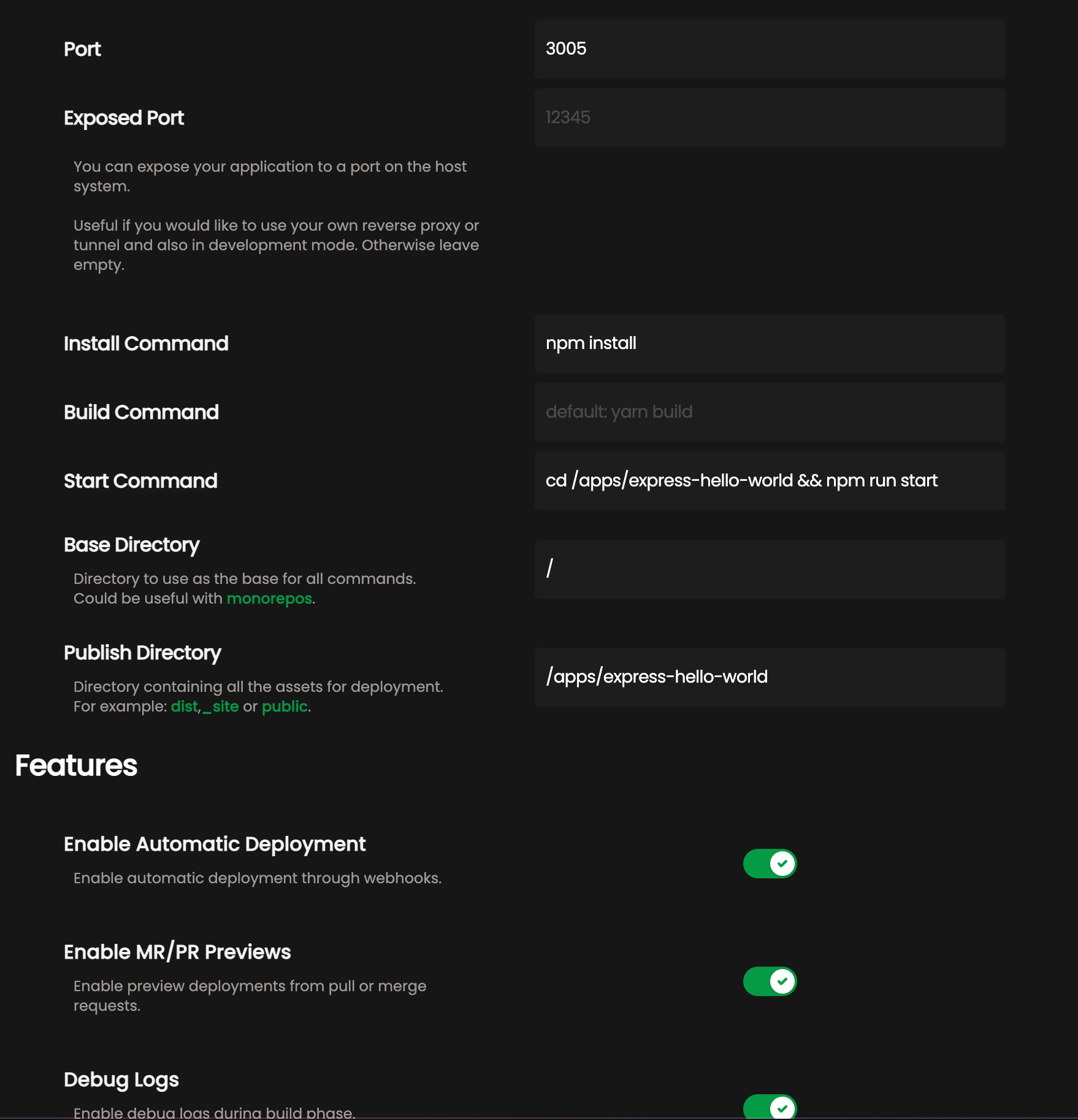 [Feature]: Support for Turborepo (monorepo) · Issue #541 · coollabsio